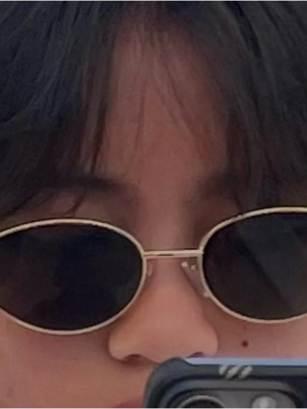 Fashion Y2K Trendy Oval Metal Frame Sunglasses
